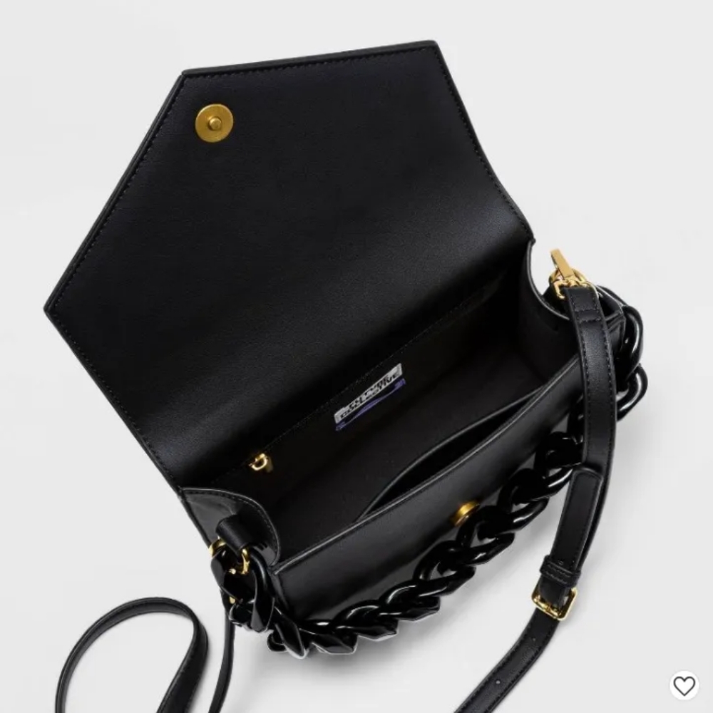 Structured Bucket Bag with Chain Handle NEW - Picture 4 of 8